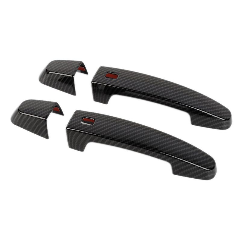 Car Exterior Door Handle Cover Trim Decor For Camaro 2016 2017 2018 Accessories, ABS