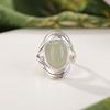 Adjustable Open Ring Women Men Vintage Hollow Oval Geometric Statement Jewelry Copper Plated