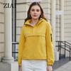 ZIAI 2023, весенняя женская куртка, короткий плащ, простой пуловер, женское пальто, простые повседневные качественные ветровки, куртки ZS-30011