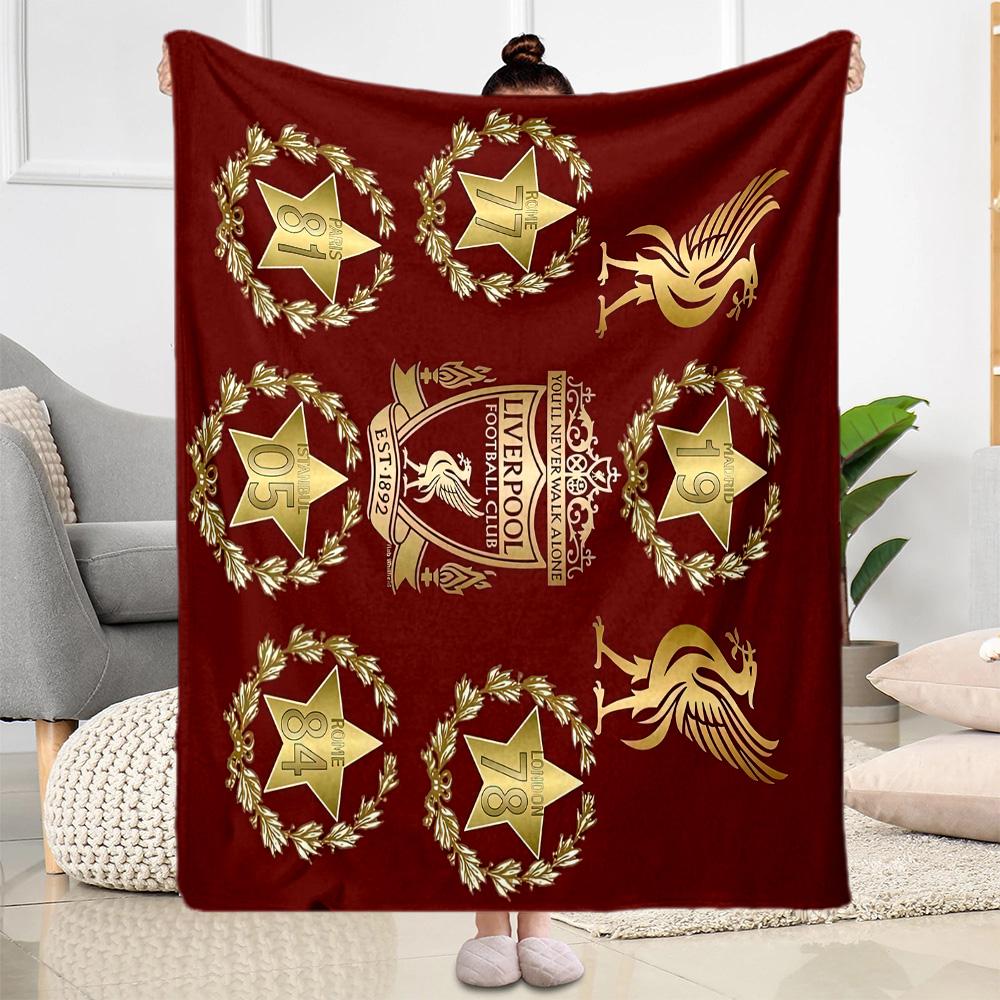 Liverpool Football Club Blanket Ultrasoft Suitable For Chair Picnics Office For All Occasions Modern Style Perfect Gift For Relatives And Friends
