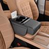 Универсальный чехол на подлокотник автомобиля, несколько отделений, простая установка, чехол на центральную консоль автомобиля с 2 подстаканниками