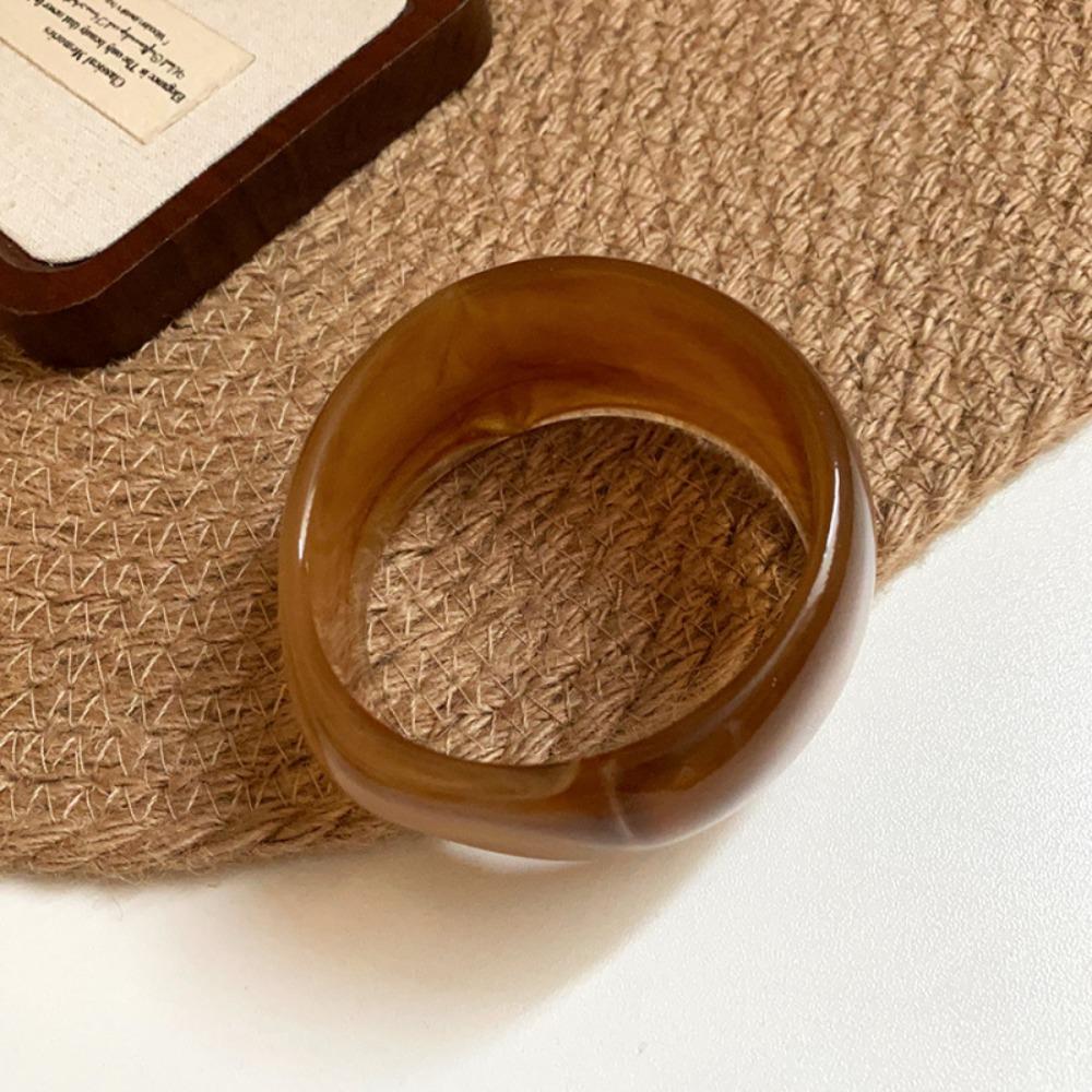 Exaggerated Wide Chunky Bangles Irregular Hand Ring Geometric Bracelets  Women