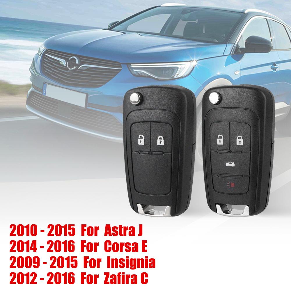 Для OPEL/VAUXHALL Astra J Corsa E Insignia Zafira C 2009-2016 автомобильный дистанционный ключ автомобильные аксессуары 2/4 кнопки