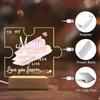 1 шт. Акриловая светящаяся подвеска, Аксессуары для фотосъемки, USB-основание, Лучший подарок маме, Фигурки-плакетки-пазлы