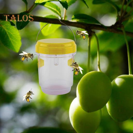 Wasp Trap Hanging Design Catch Flies Gnats Bees Wasps Trap Easy To Use And Clean Effective Insect Catcher for Patio Yard Garden Family Outdoors