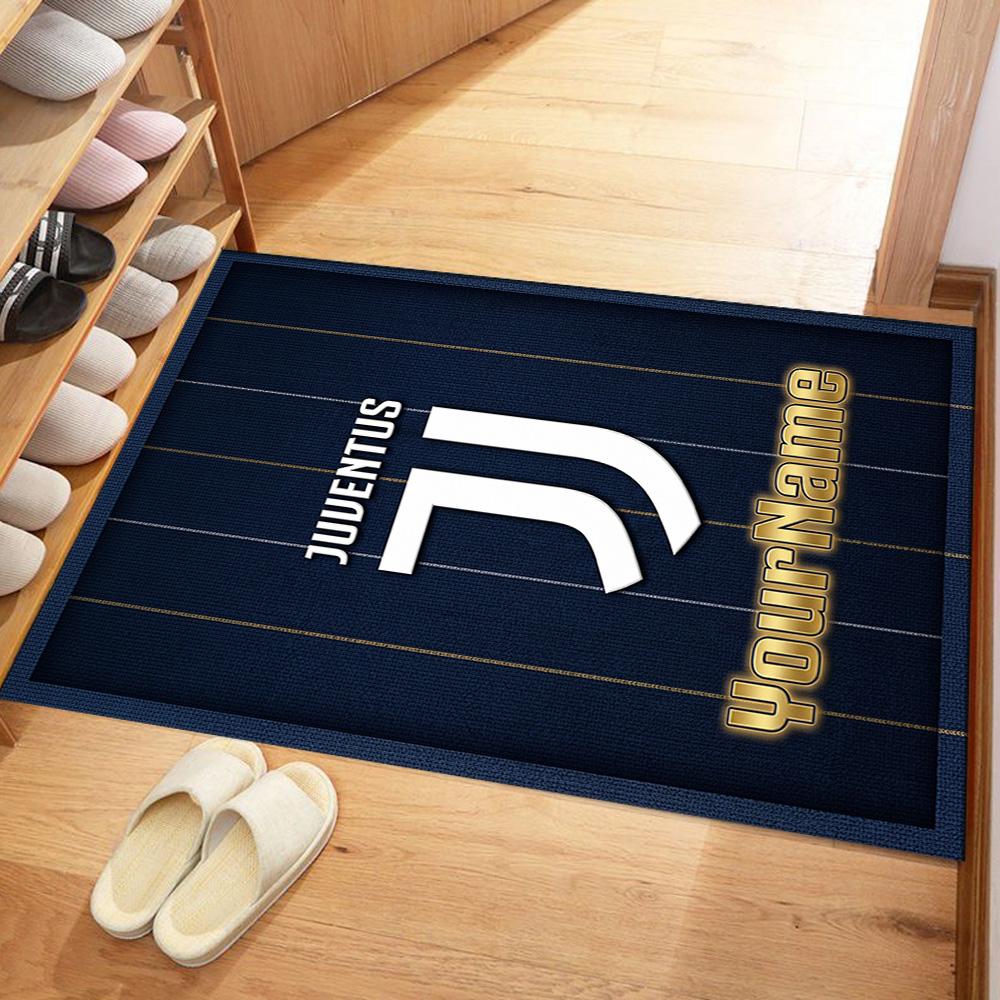 Juventus Customize Your Name Floor Rug Office Rug Suitable for Dormitory Game Room Bedrooms Outdoor Antislip Carpet Office home decor