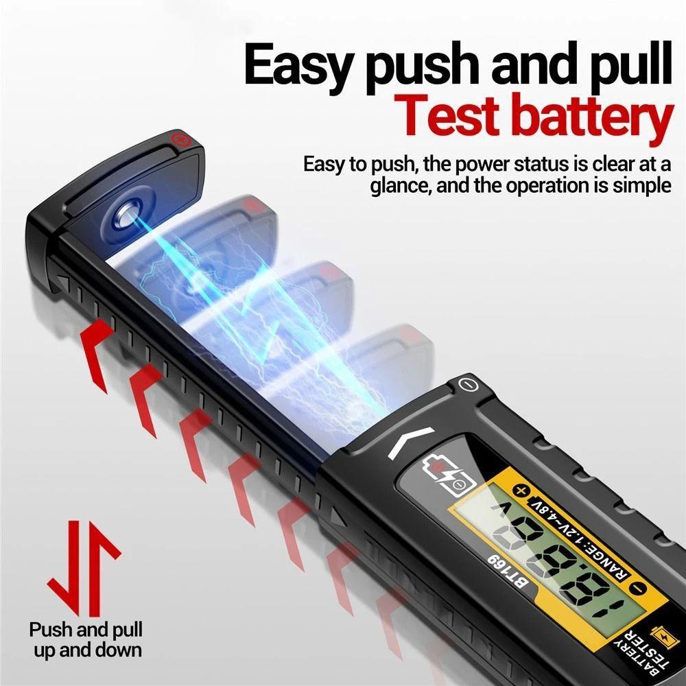 Durable Battery Detector Digital Display Volt Test Checker Battery Analyzer Power Diagnostic Tool
