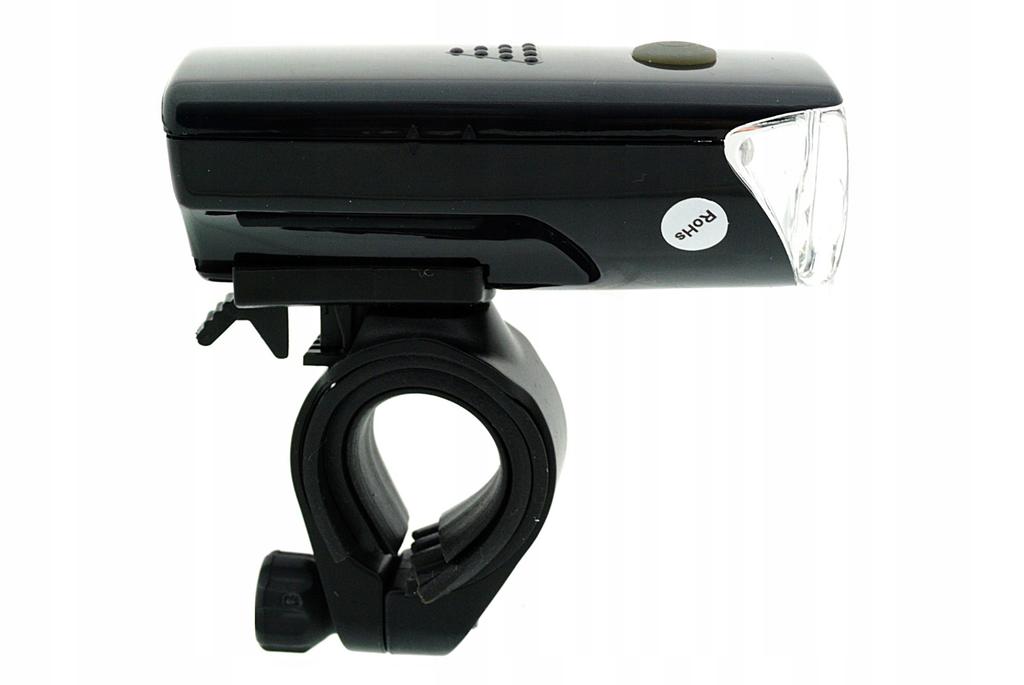 Black Battery-Powered Led Bicycle Light Set Front And Rear Bike Lights