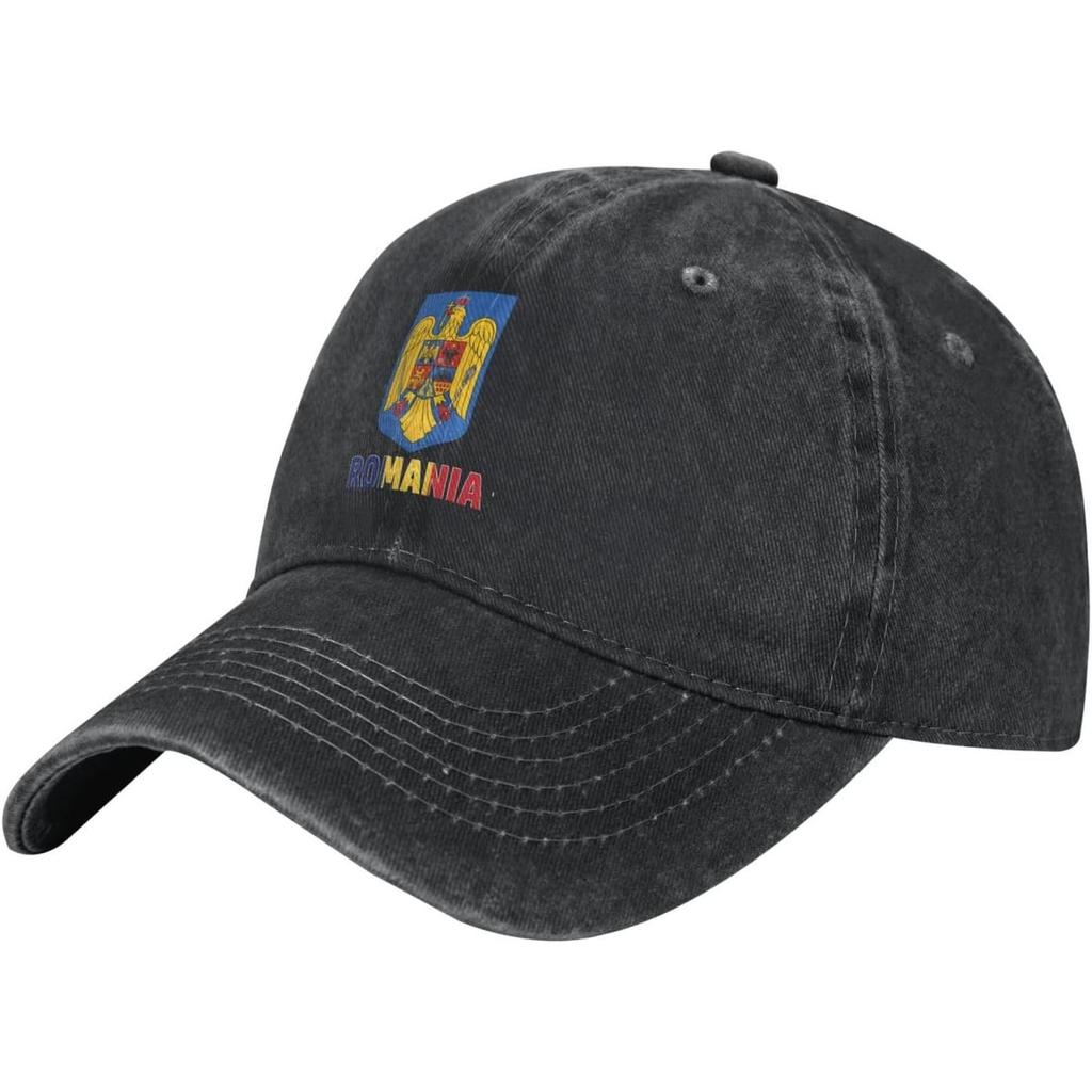 RoUnisexia Emblem Baseball Cap Washed Cotton Adjustable Low Profile Dad Hat for Unisex