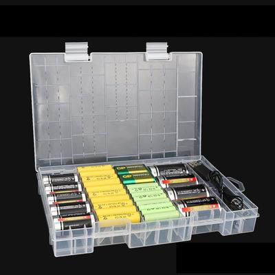 Прочный держатель батареи для Aa Aaa CD 9V большой контейнер портативный прозрачный пылезащитный ящик для хранения батареи пластиковый корпус