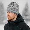 Trendy Twists Knitted Hat Elastic Woolen Hat Versatile Winter Pullover Cap  Outdoor