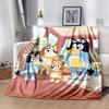 Bluey Friends Adventure Blanket Ultra-Soft Suitable for Office Couch Bedding Four Seasons Multipurpose Modern Gifts For Family Or Friends