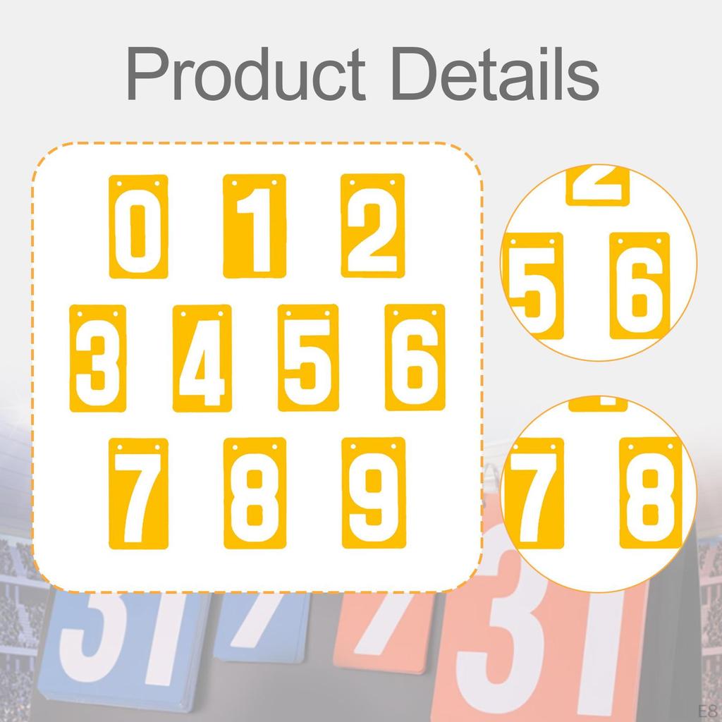 Score Keeper Flip Number Cards Numbers 0-9, Соревнование, Портативный, Настольный дисплей для футбола