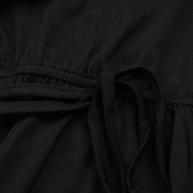 Женское летнее шикарное платье без рукавов сплошного цвета с V-образным вырезом на шнуровке