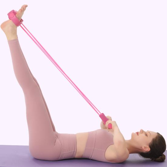 Многофункциональный 4/6-трубный педальный эспандер, эластичная лента сопротивления с ручкой, эластичная веревка для йоги и упражнений на пресс, мужской/женский педальный тренажер, оборудование для тренировок