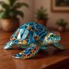 Sea Animal Figurine Simulated Turtle Octopus Statue Sculpture Home Office Desktop Fish Tank Aquarium Decoration Ornament