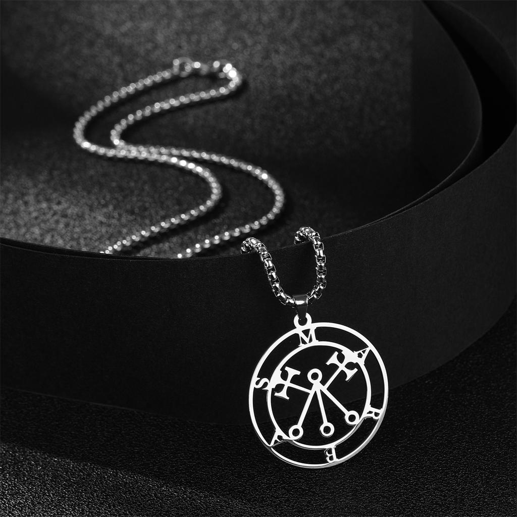 Мистический Сигил Богини Лилит Ожерелья Нержавеющая Сталь Демоническая Печать Маарбас Кулон Ожерелье Амулет Соломона Украшения