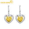 Classic Copper Alloy Zircon Earrings Ladies Jewelry Wedding Promise Party Gift