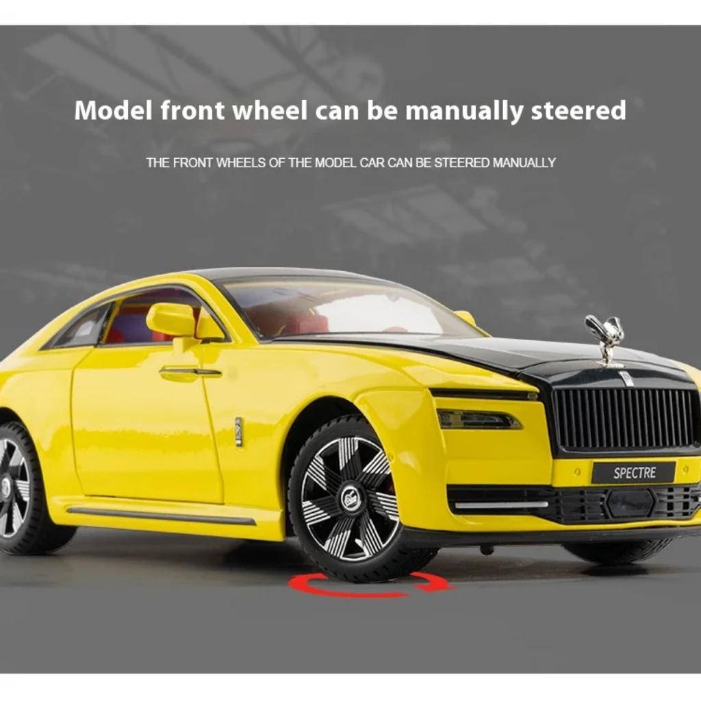 1/24 Scale Rolls Shining Alloy Model Toy Vehicle, Best Collection for Vehicle Enthusiasts, Christmas/Birthday Gifts