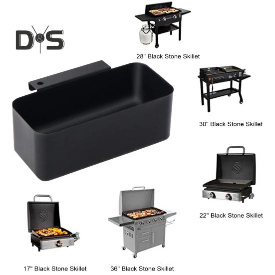 Griddle Grease Catcher for Blackstone Grill 17-36 Inches Drip Tray Grease Cup Replacement Non-Stick Easy To Clean Rust-Resistant High Temp Resistance