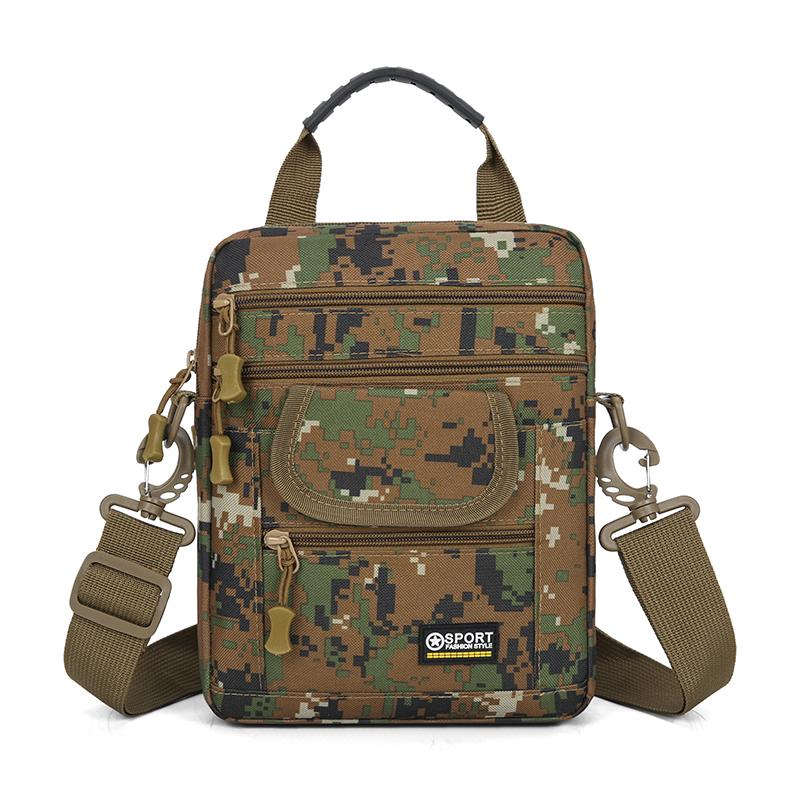 Large Capacity Crossbody Bag Waterproof Oxford Shoulder Bag Multi-Pocket Travel Casual Messenger Bag for Men Women Business