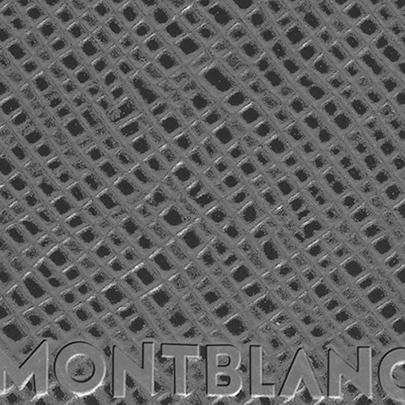 Montblanc Кейс для ручек Meisterstück Шестиугольная Белая Звезда Сплошной Цвет Кожа Полного Дуба Унисекс Аксессуары Элегантный-Серый MB131742