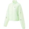Li Ning Comfortable Casual Polka Dot Simple Stand Collar Zipper Windbreaker Women Outerwear Fairy-Fruit-Green AFDU392-1