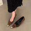 Fashion Women's Shoes Shallow Women's High Heels  Leopard Print Office and Career Sexy Pointed Toe Heels Women