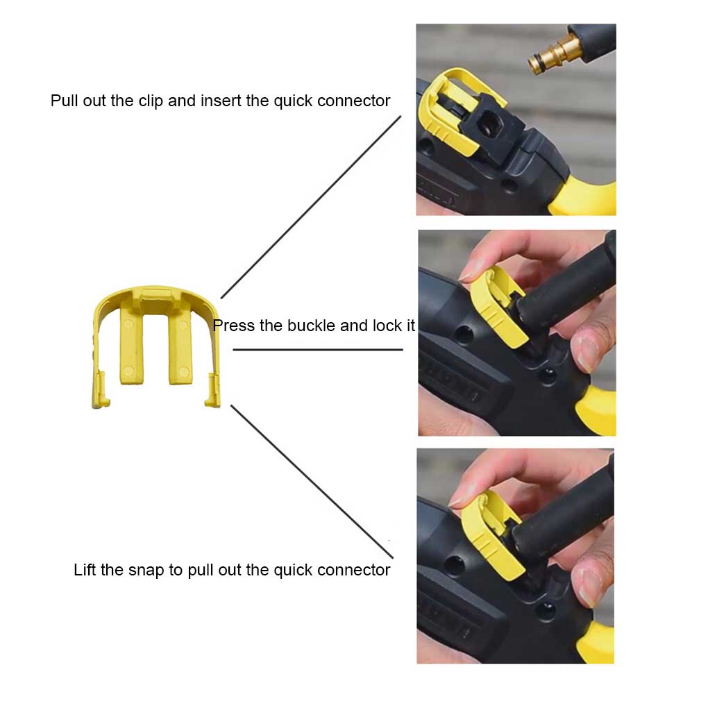 Зажимы Желтый Пластиковый Нажимной Триггер Зажим Соединитель Оборудование Инструменты