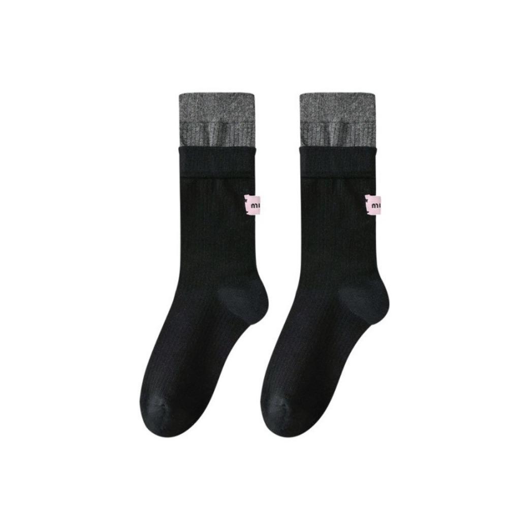 Женские носки Keep Warm Pink Label Snow Boot Socks Мягкие вязаные носки осень