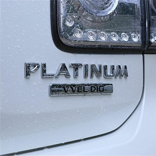 PLATINUM VVEL DIG Наклейка-декаль на багажник Эмблема Значок Стайлинг Логотип на крыло Для Patrol Armada Y62 1 комплект