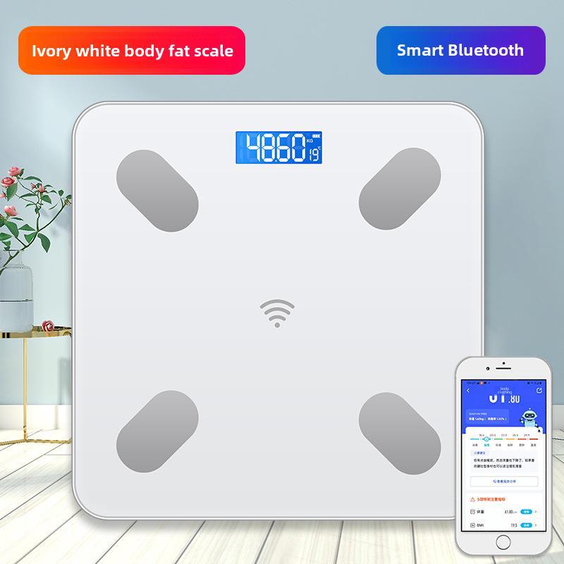 Перезаряжаемые Bluetooth-весы для измерения жира в организме: Точное электронное взвешивание для взрослых в домашних условиях