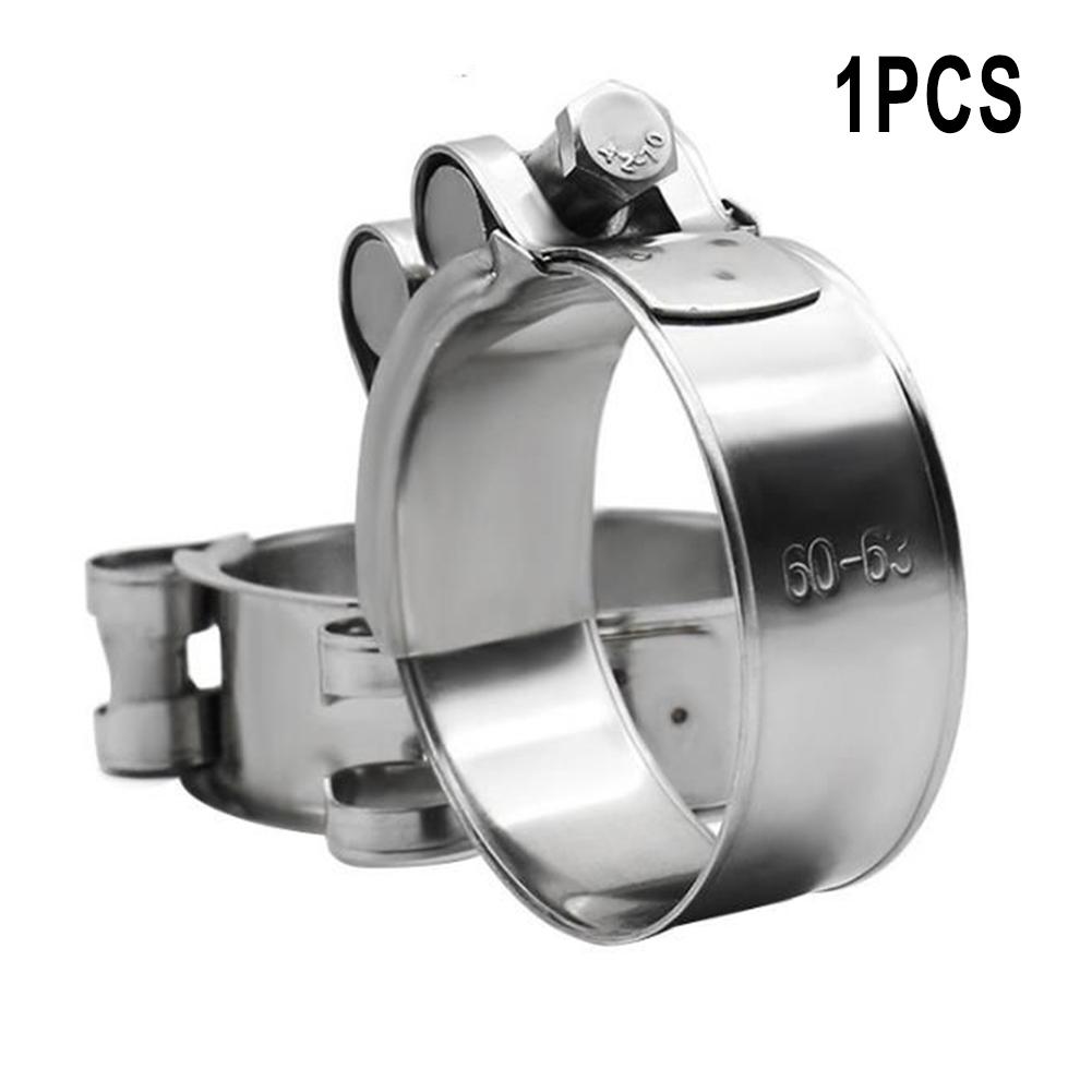 Сверхпрочный хомут из нержавеющей стали для систем двигателя - Регулируемый и устойчивый к коррозии, 1 шт.
