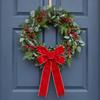 6.4cm Wide Christmas Tree Velvet Ribbon Red Green Wreath Ribbon Holiday Gift Ribbon  Christmas