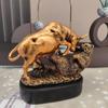 Фигурка Быка и Медведя Финансы Статуэтка Быка Декор Фигурка Изысканное Универсальное Смоляное Настольное Украшение Для Офисов Домашний Декор