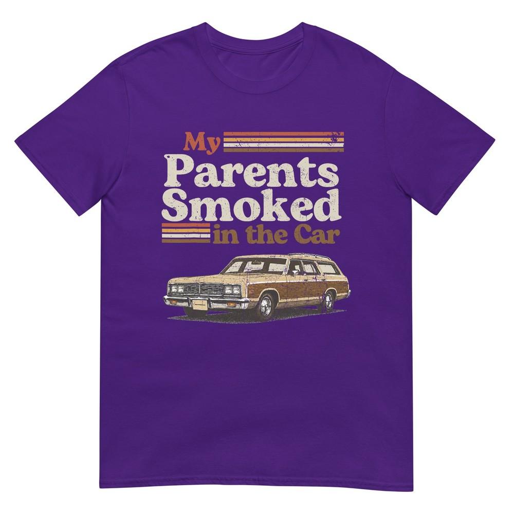 My Parents Smoked In The Car Funny Vintage Classic Meme Art TShirt