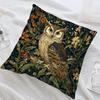 1 шт. Винтажная наволочка в стиле Уильяма Морриса с лесным филином и цветочным узором
