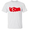 Turkey Flag  Country Outline  National Pride Istanbul  Funny Print Design T Shirt Hip Hop  Tops Oneck Short Sleeve Tee Shirt