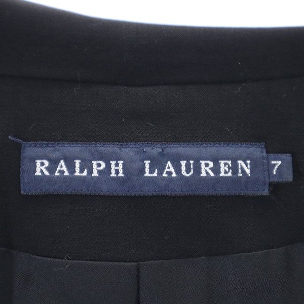 Ralph Lauren Приталенный пиджак из смесовой шерсти 7 черный Женский Б/у