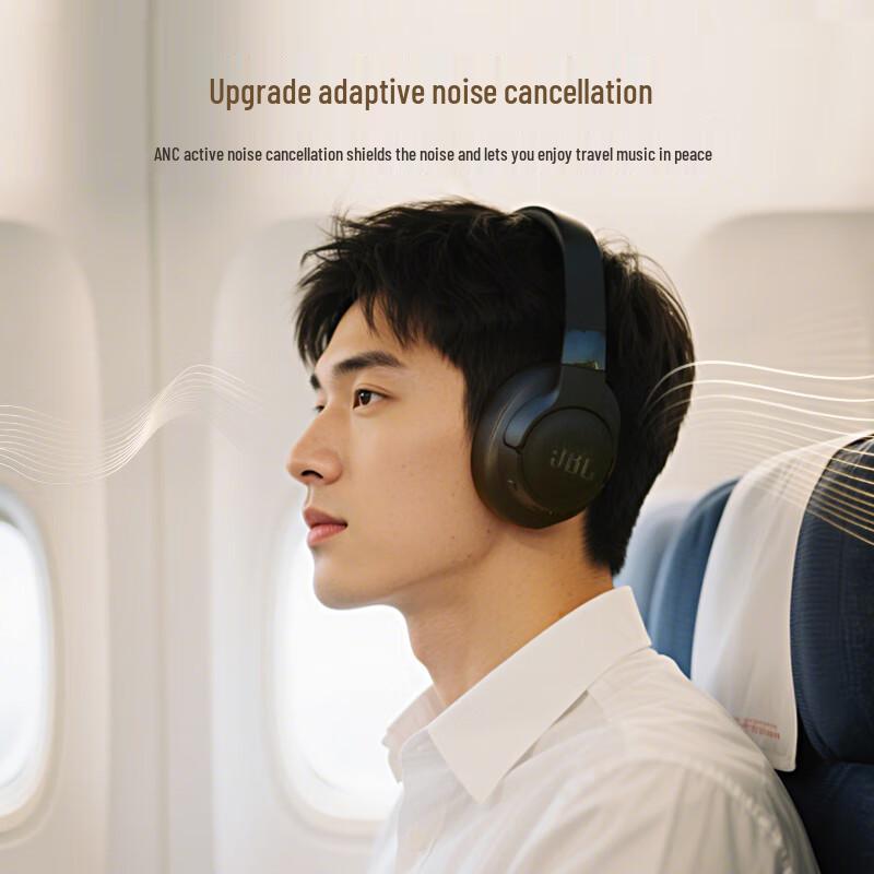 JBL Tune 770NC Wireless Active Noise-Cancelling Over-Ear Headphones