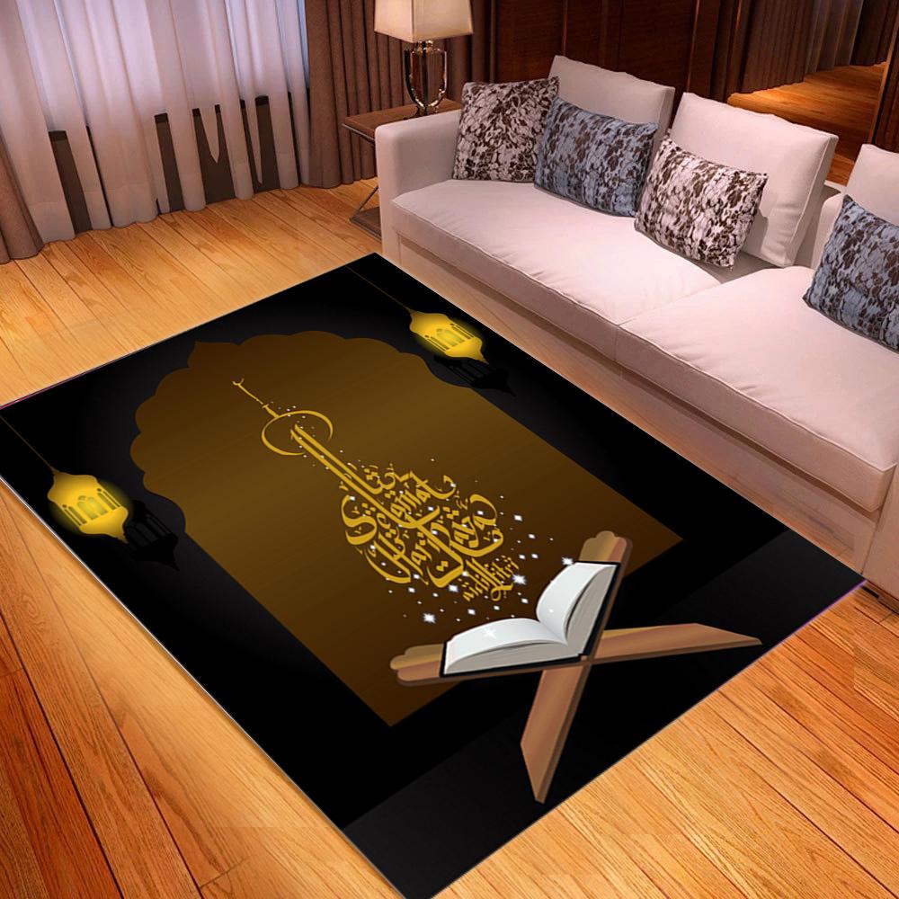 Исламские ковры с религиозными особенностями, 3D-печатный мультфильм, детский напольный коврик, прямоугольный коврик для спальни, коврики для йоги для взрослых, декоративная гостиная