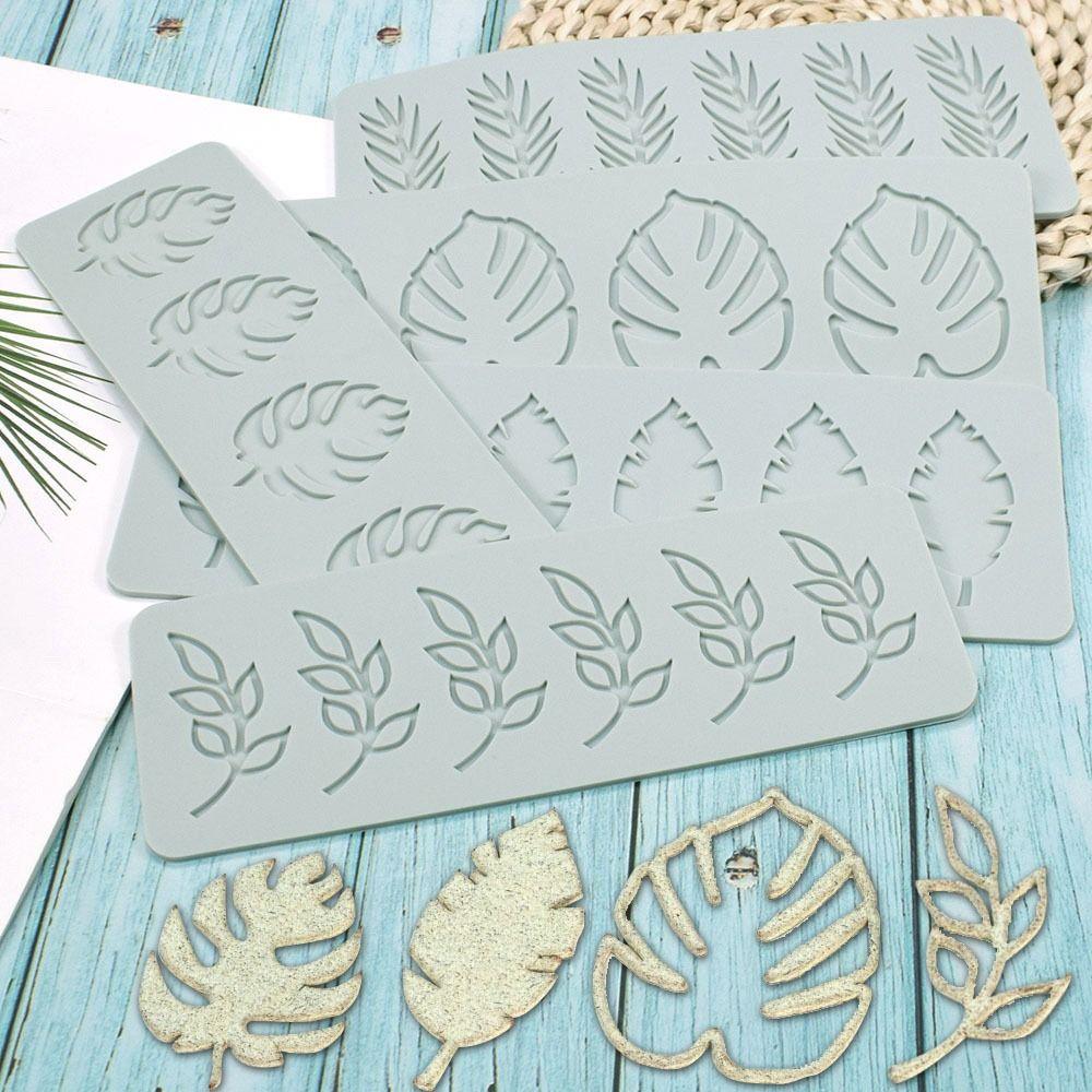 Chocolate Stencil Fondant Mold Cake Decorating Silicone Mould Leaves Leaf Lace Mat Cake Lace Mold