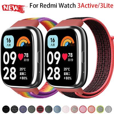 Нейлоновый ремешок для Redmi Watch 3 Active / 3 Lite Аксессуары для ремешка Спортивный Дышащий Замена Correa для Redmi 3Active 3Lite Ремешок
