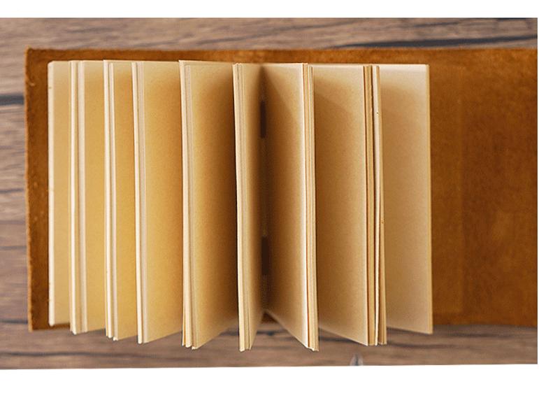 Плотный ретро-дневник из коровьей кожи в китайском стиле