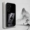 Чехол для телефона Poker Dream Ace для Samsung S22, S25, S24, S23, Ultra, FE, Plus, S21, S20, S10, S9, Lite, Мягкий силикон, Черный