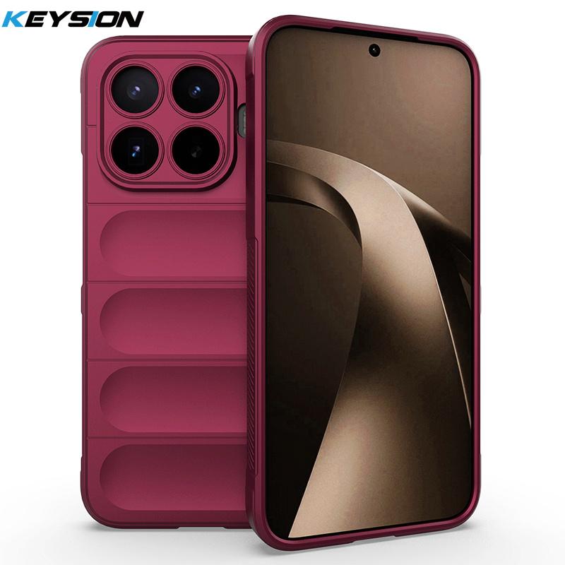 KEYSION Прочный противоударный матовый чехол для телефона Xiaomi 17T Pro 5G Противоскользящая мягкая силиконовая задняя крышка для телефона Xiaomi 17T 5G