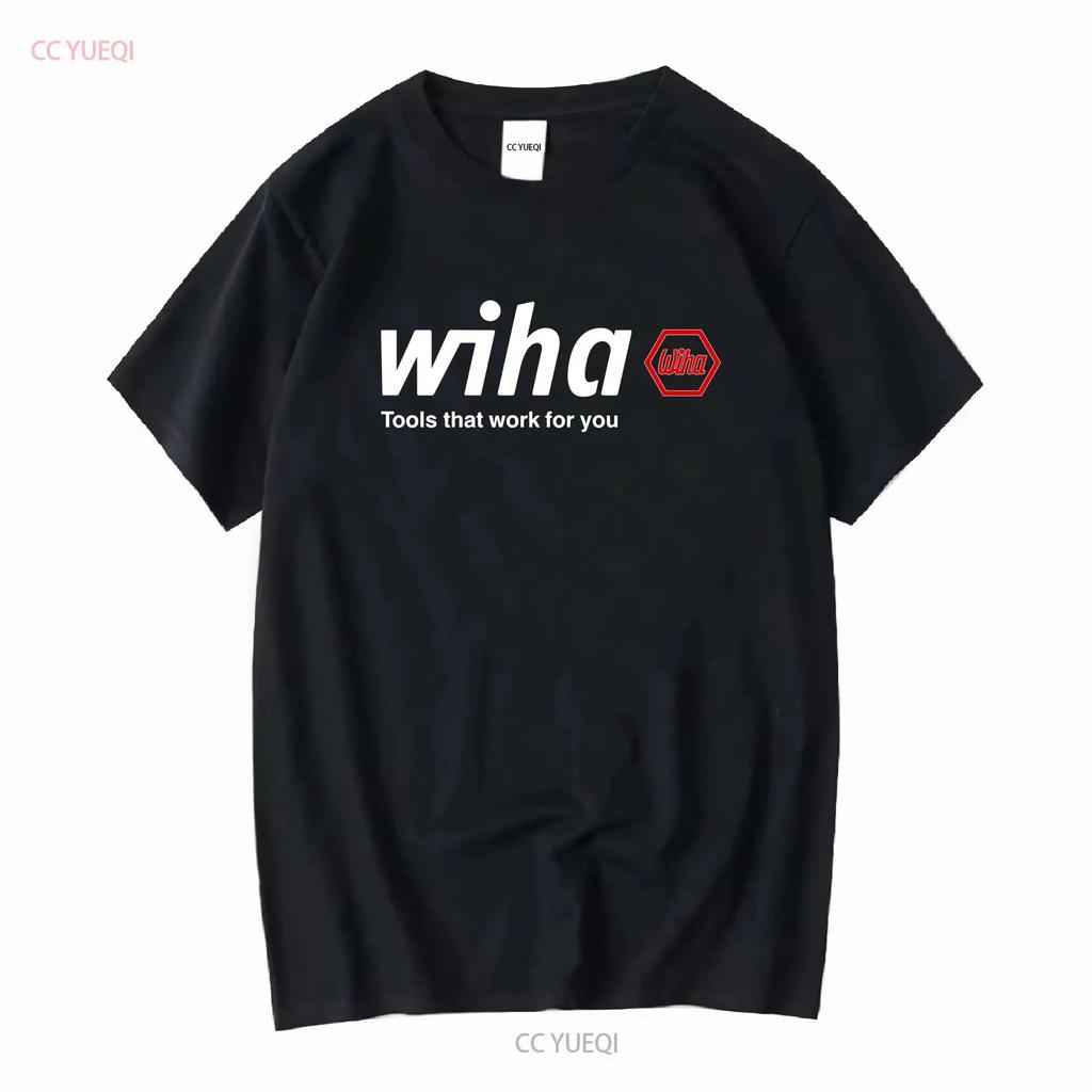 Футболка с логотипом Wiha Tools Размеры S 4XL Американская Забавная США винтажная Стильная Дышащий Топ Для Повседневной Носки с принтом