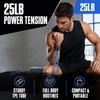 2PCS Elastic Material Exercise Band 25LB Resistance Band  Gym Training