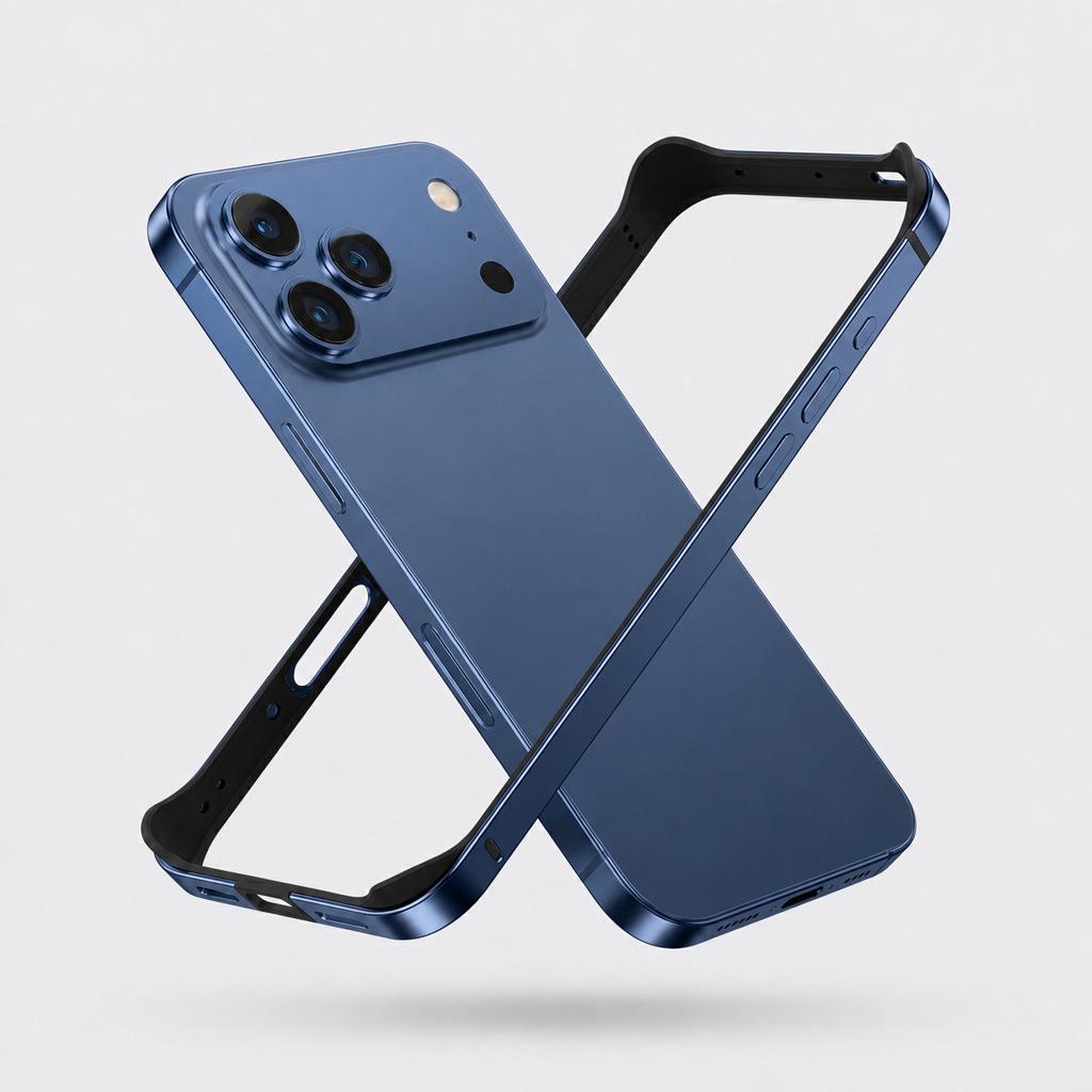 Металлический чехол для телефона Apple 18 Pro Max с защитой углов и теплоотводом