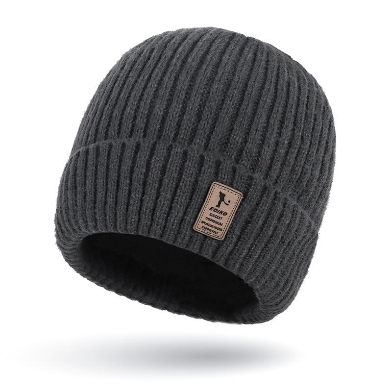 Осенне-зимняя мужская вязаная шапка, утепленная шапка, молодежная шерстяная шапка, женская шапка-пуловер для занятий спортом на открытом воздухе, шапка с рукавами